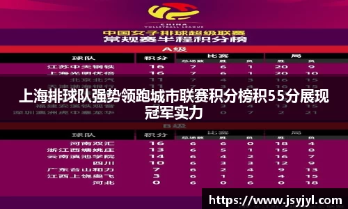 上海排球队强势领跑城市联赛积分榜积55分展现冠军实力